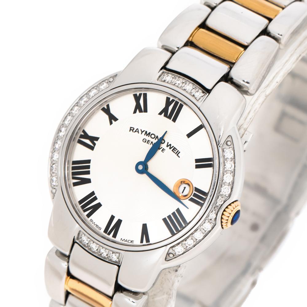 Raymond Weil Silver Two-Tone Stainless Steel Jasmine Women's Wristwatch 29MM 1