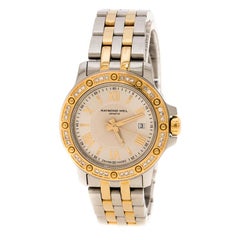 Raymond Weil Silver White Two Tone Gold Plated Stainless Steel Tango 5399 Women'