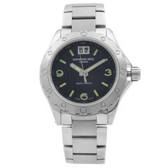 Used Raymond Weil Sport Stainless Steel Black Dial Quartz Men
s Watch 8150-ST-05207