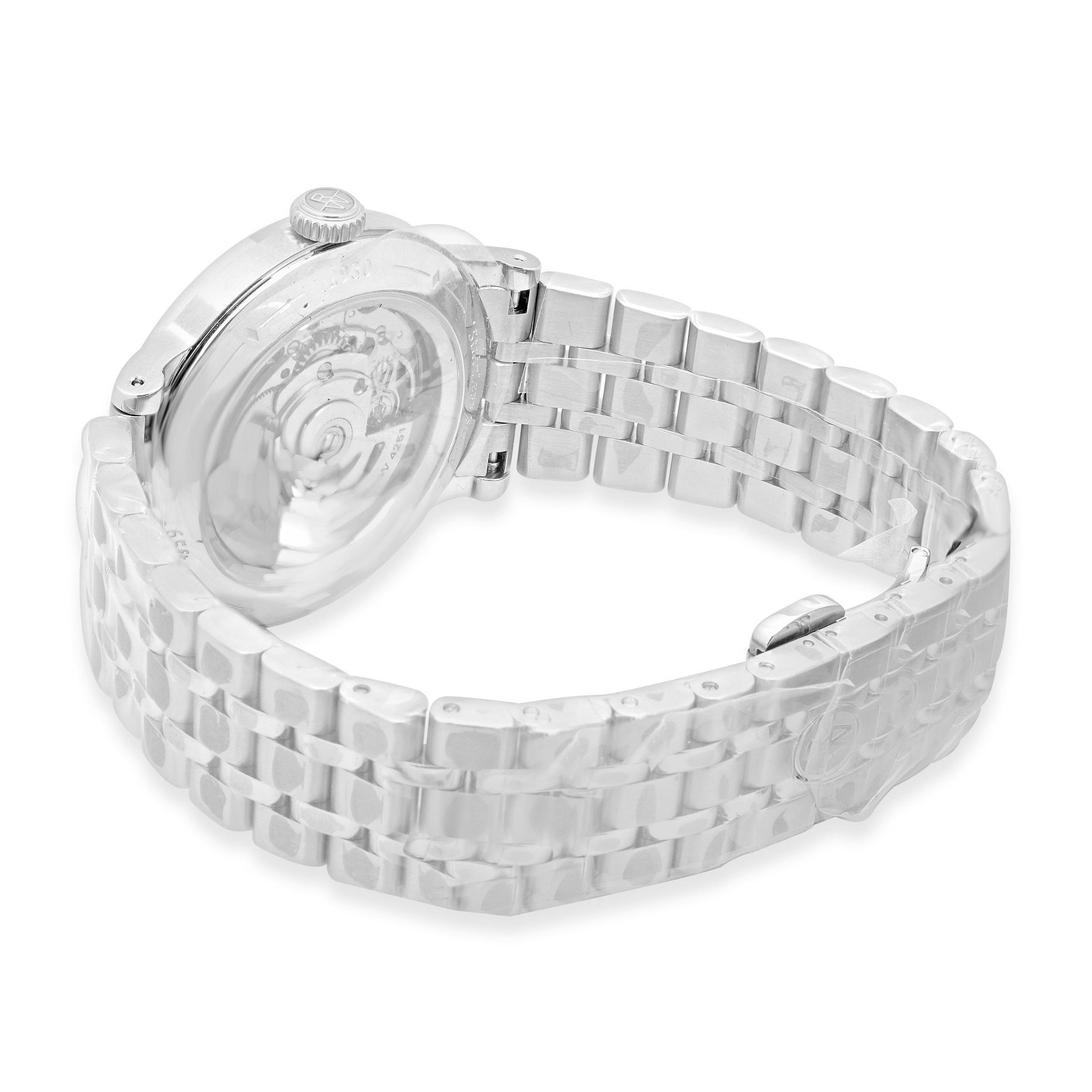 Raymond Weil Millesime 40mm in acciaio inossidabile con quadrante verde In condizioni ottime in vendita a Scottsdale, AZ