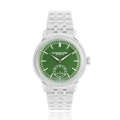 Used Raymond Weil Stainless Steel Millesime 40mm Green Dial