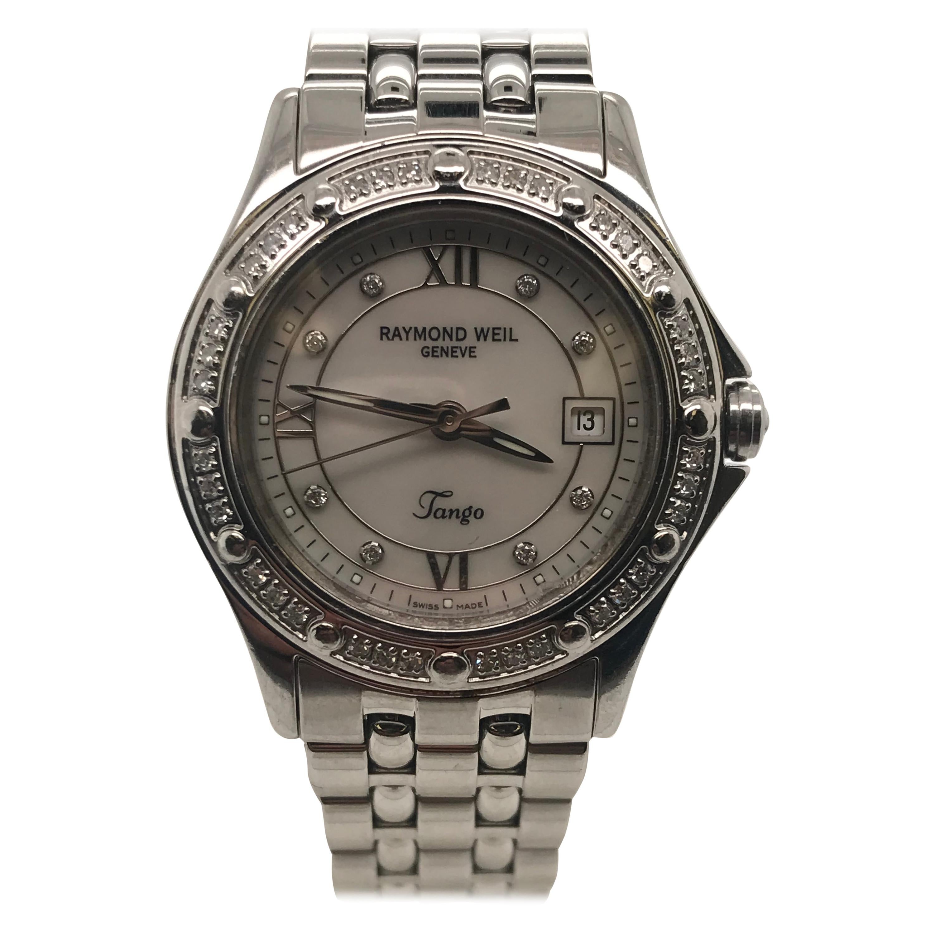 Raymond Weil "Tango"  Stainless Steel Timepiece For Sale