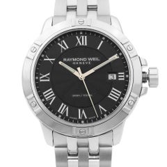 Raymond Weil Tango Steel Black Date Dial Quartz Classic Watch 8160-ST-00208