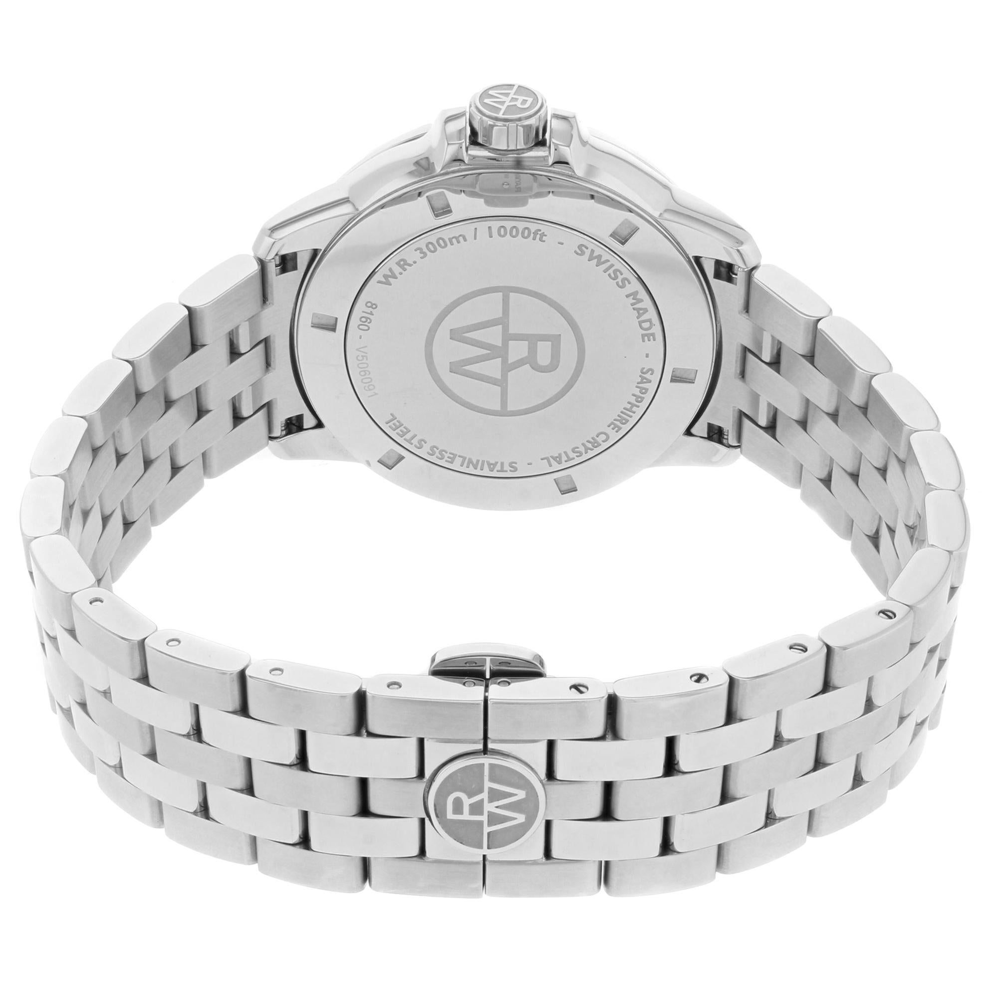 Raymond Weil Tango Edelstahl-Quarz-Herrenuhr 8160-ST2-20001 mit schwarzem Zifferblatt 2