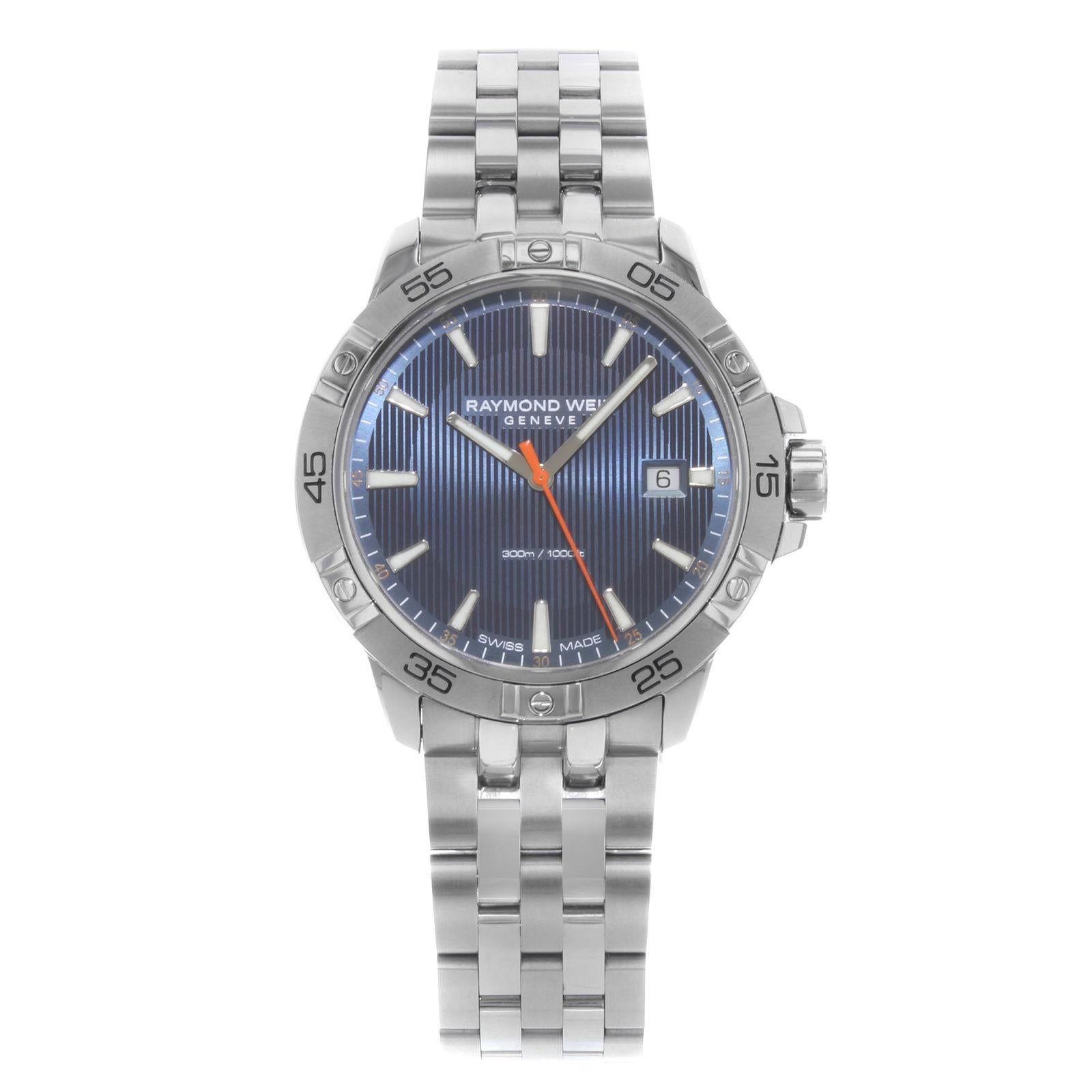 Raymond Weil Tango Blue Dial Stainless Steel Quartz Men’s Watch 8160-ST2-50001