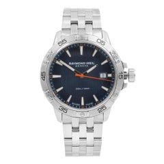 Raymond Weil Tango Blue Dial Steel Quartz Men's Luminescent Watch 8160-ST2-50001