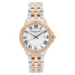 Used Raymond Weil Tango Stainless Steel White Dial Quartz Mens Watch 5591-SP5-00300