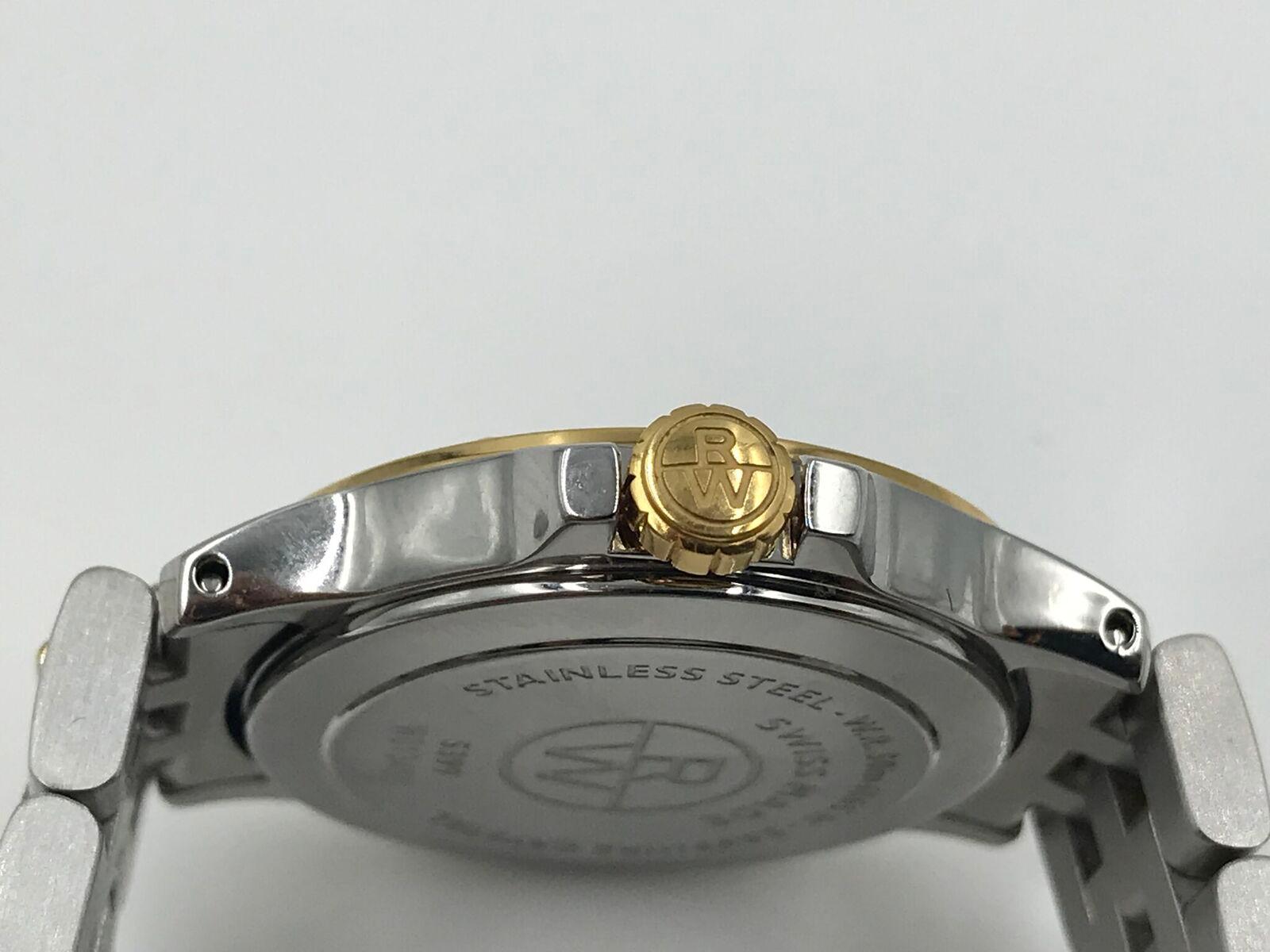 Raymond Weil Tango Steel and Gold Tone Quartz Ladies Watch 5399-STP-00308 In Good Condition In New York, NY