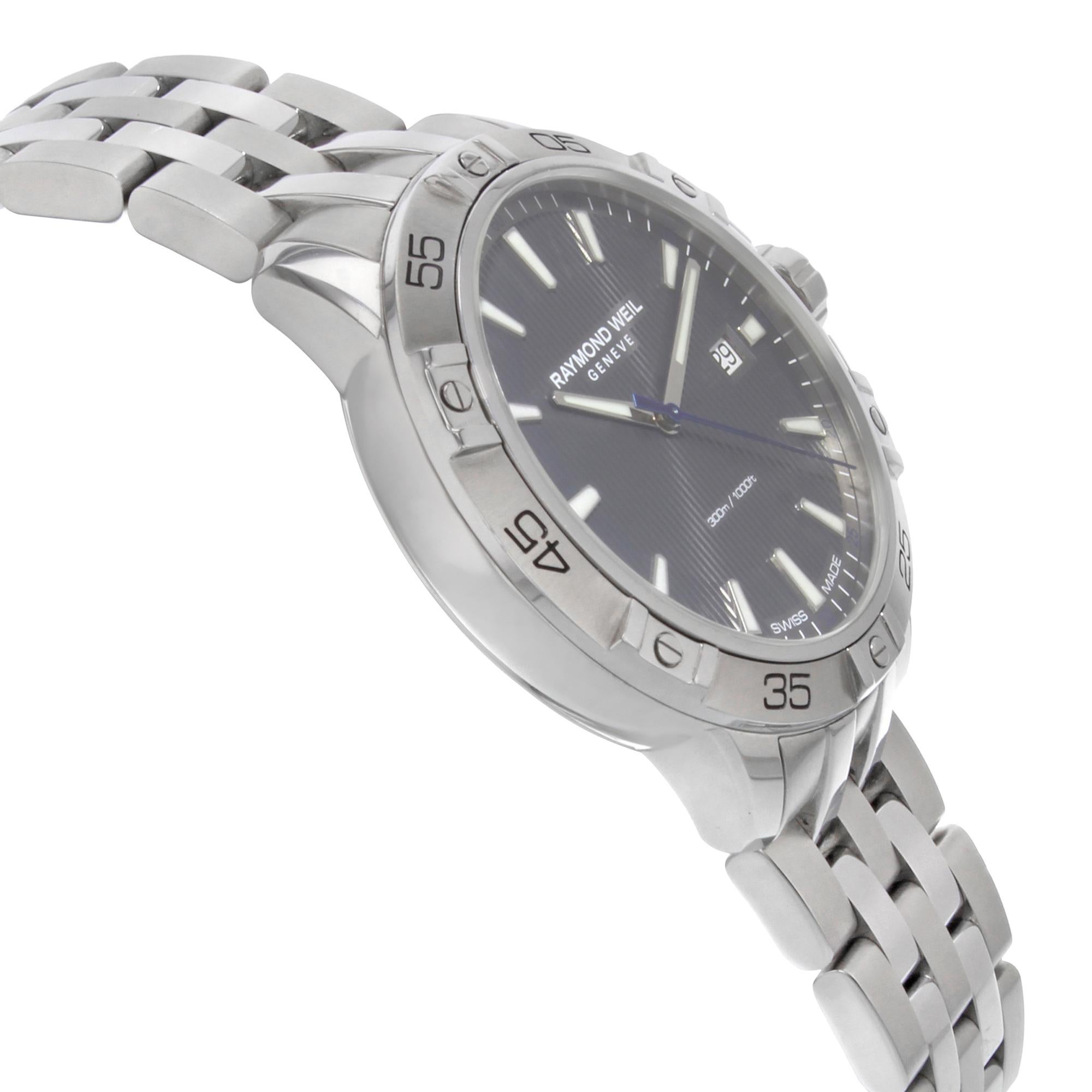 Raymond Weil Tango Steel Gray Dial 300m Quartz Men's Watch 8160-ST2-60001 1