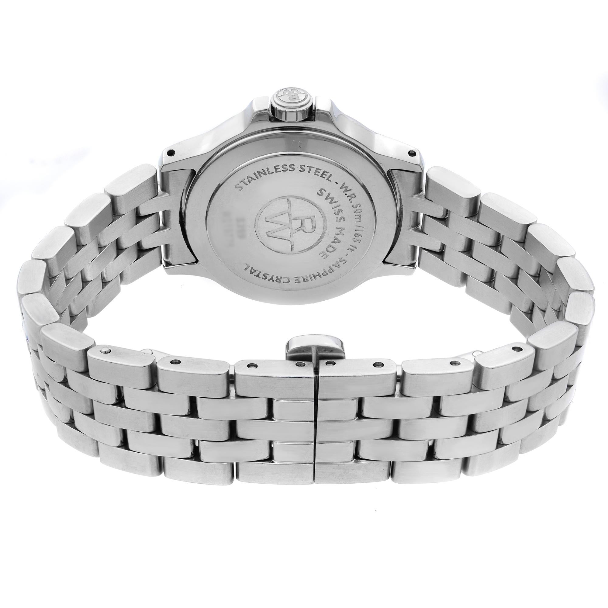 Raymond Weil Tango Steel Quartz Ladies Watch 5399-ST-00608 In Excellent Condition In New York, NY