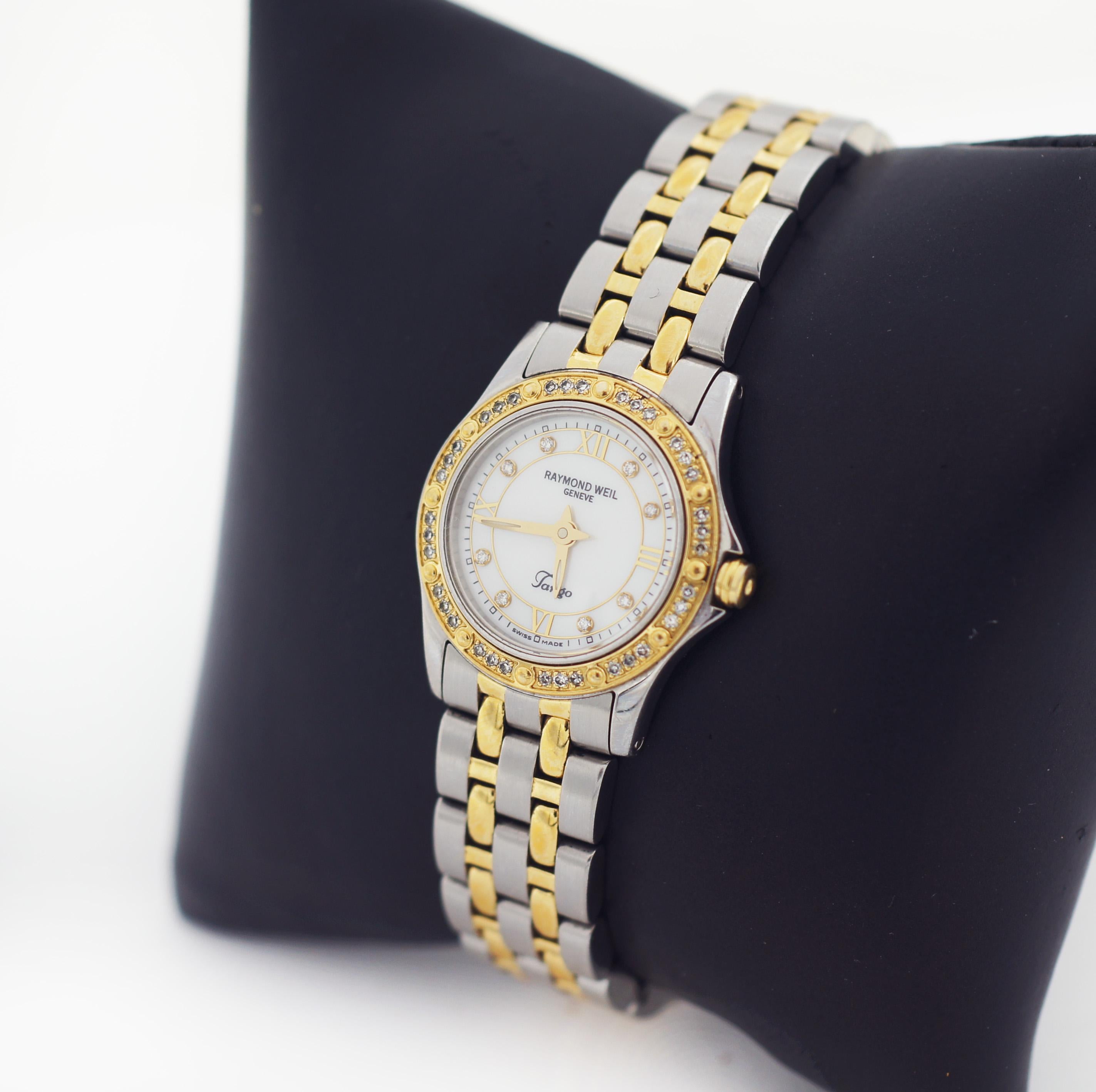 RAYMOND WEIL Tango Two Tone MOP Diamond 5790 Watch 2