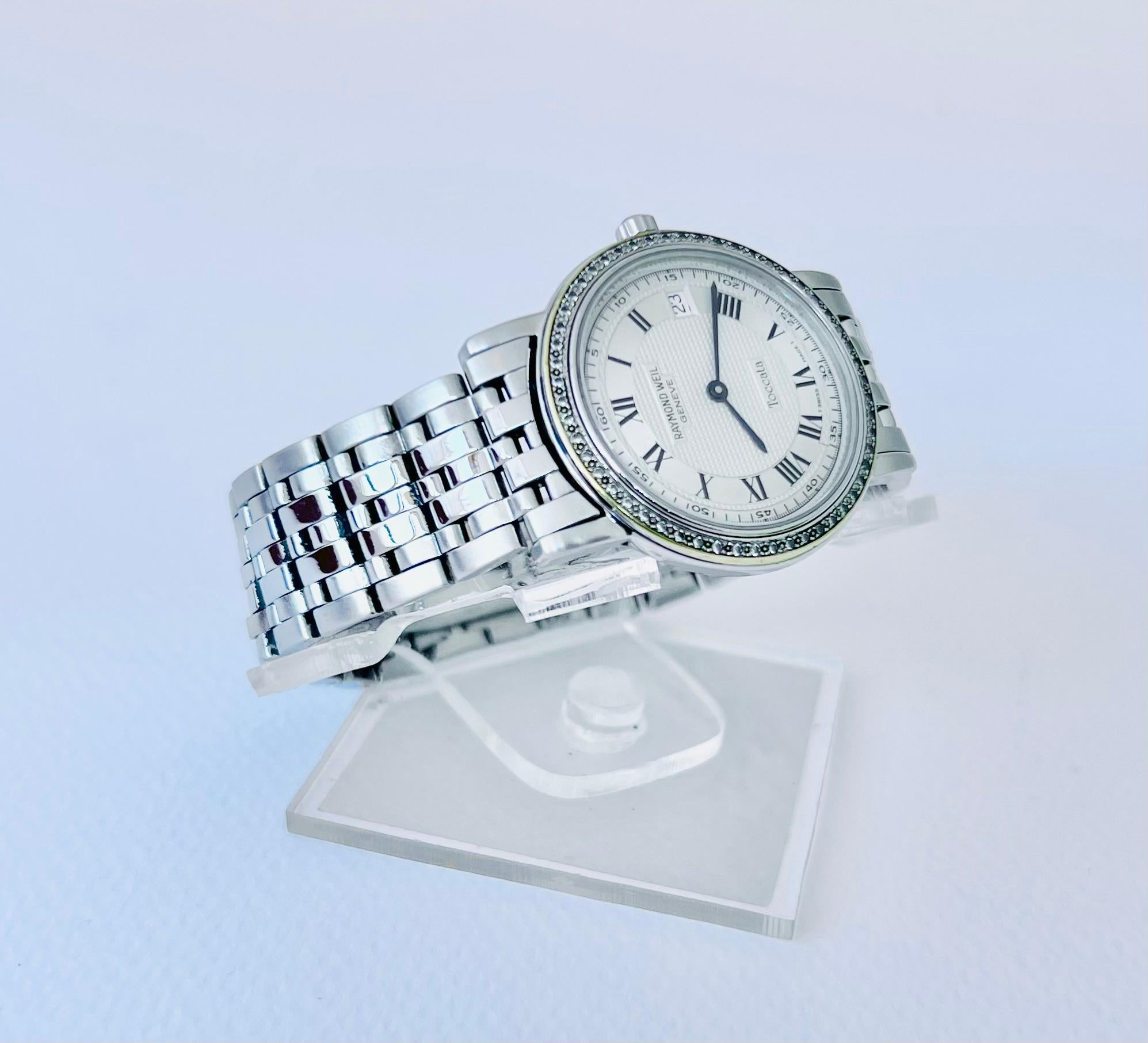 Raymond Weil Toccata Diamant-Edelstahl-Uhr 5564 Schweizer Uhr 9