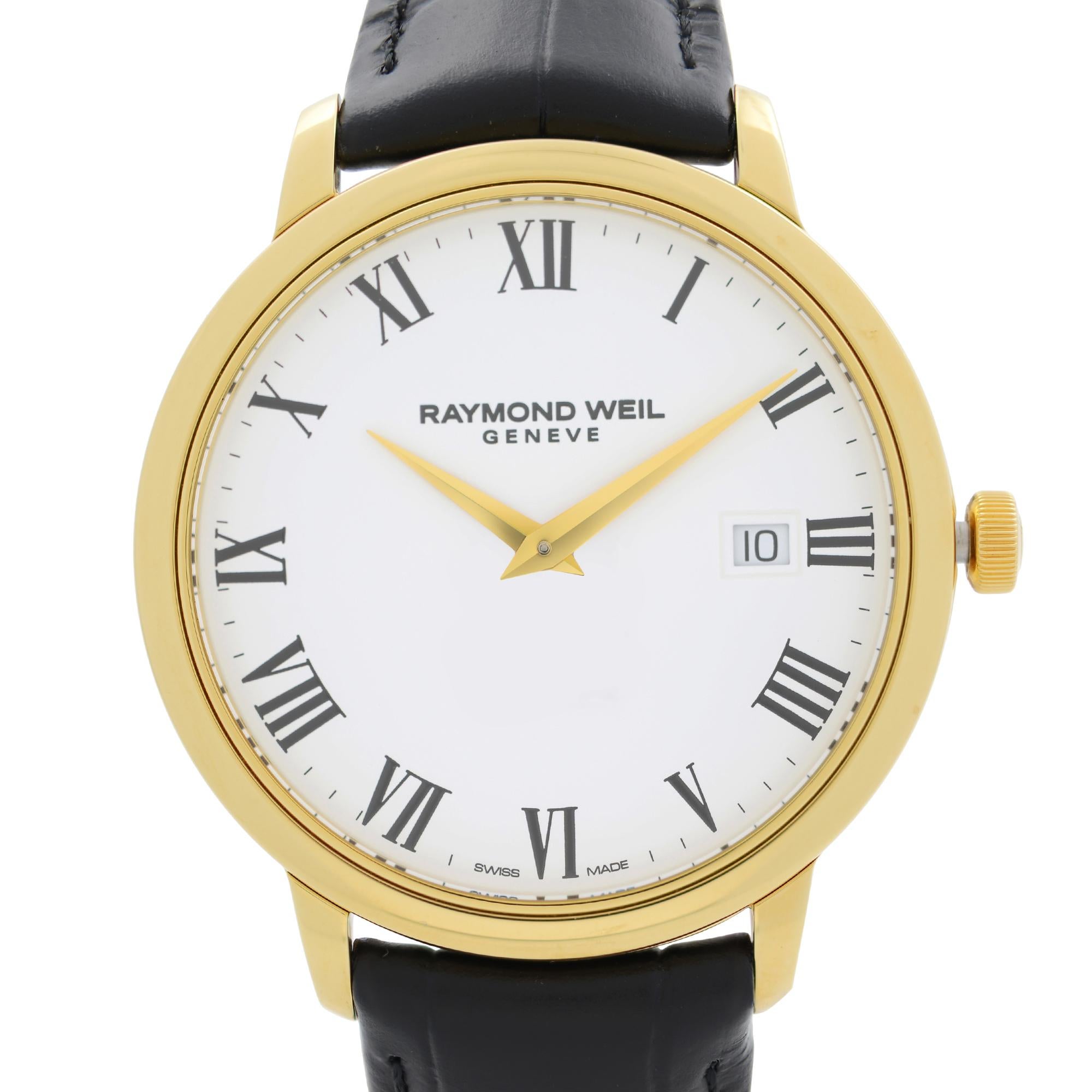 Store Display Model Never Worn. Can have minor blemishes or Missing tags and Stickers. Raymond Weil Toccata Yellow Gold-Tone Steel White Dial Quartz Men's Watch 5488-PC-00300. This Beautiful Timepiece Features: Yellow Gold-Plated Stainless Steel