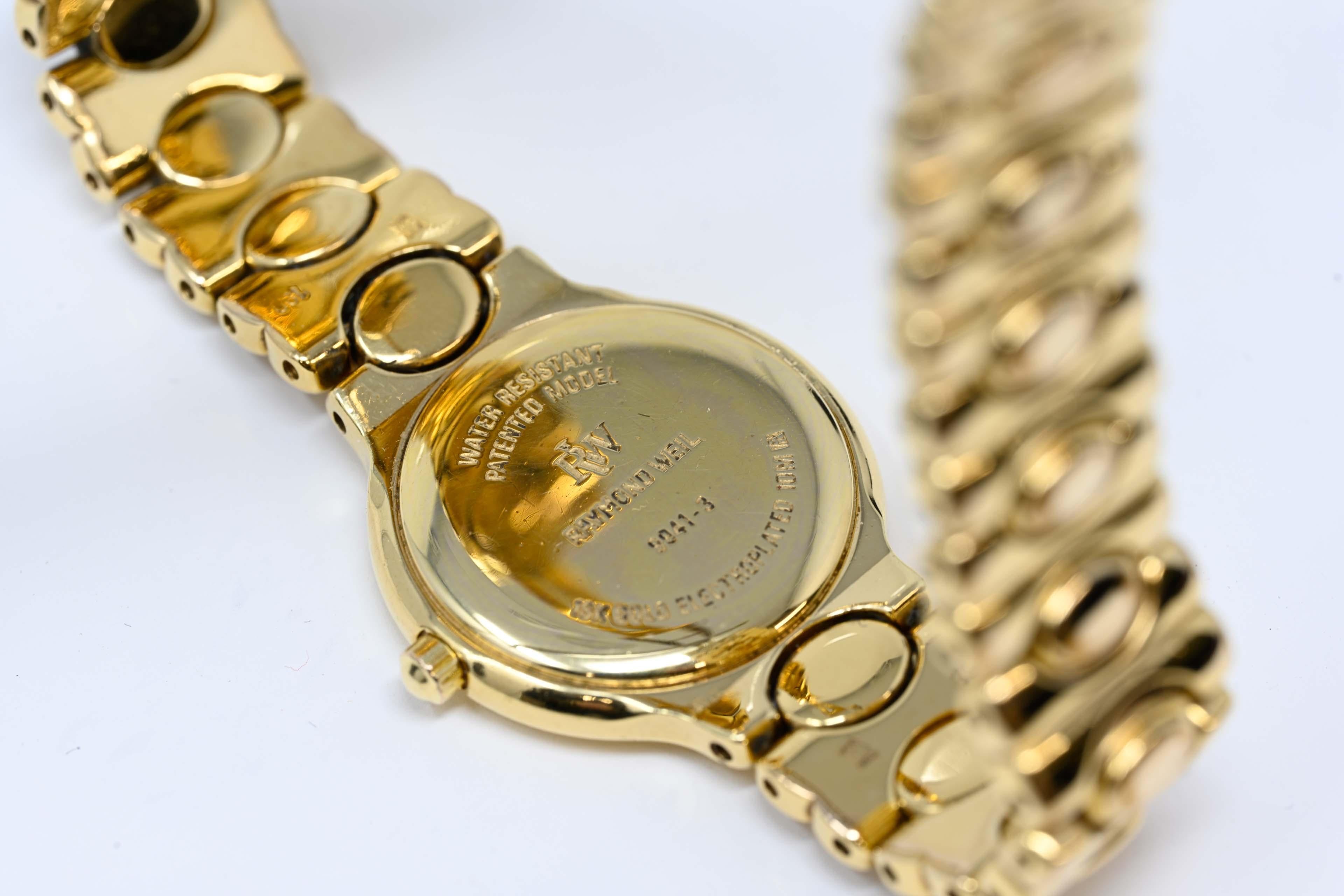 18k electroplated watch