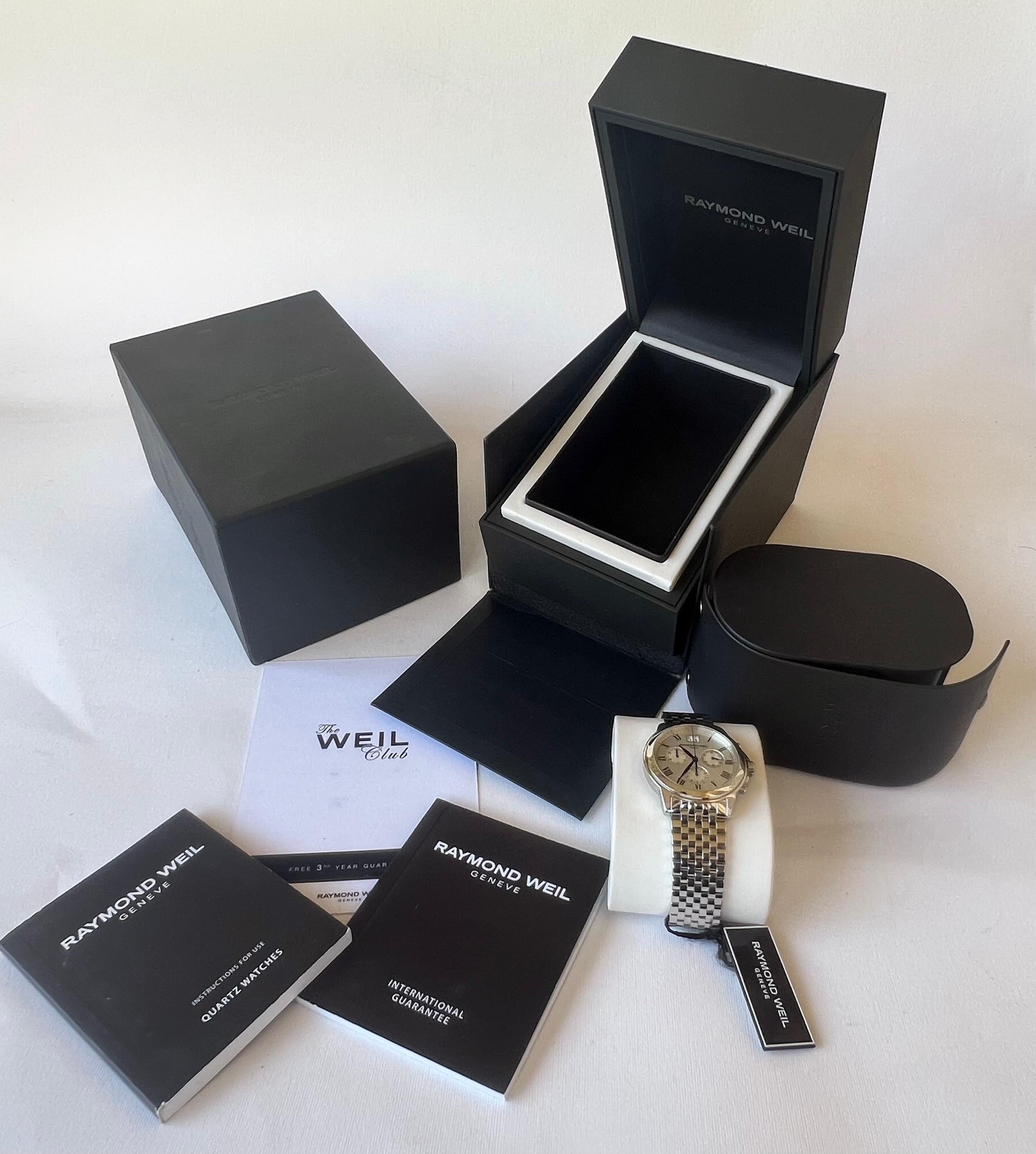 Raymond Weil Tradition Chronograph 4476 Schweizer Uhr Full Set 1