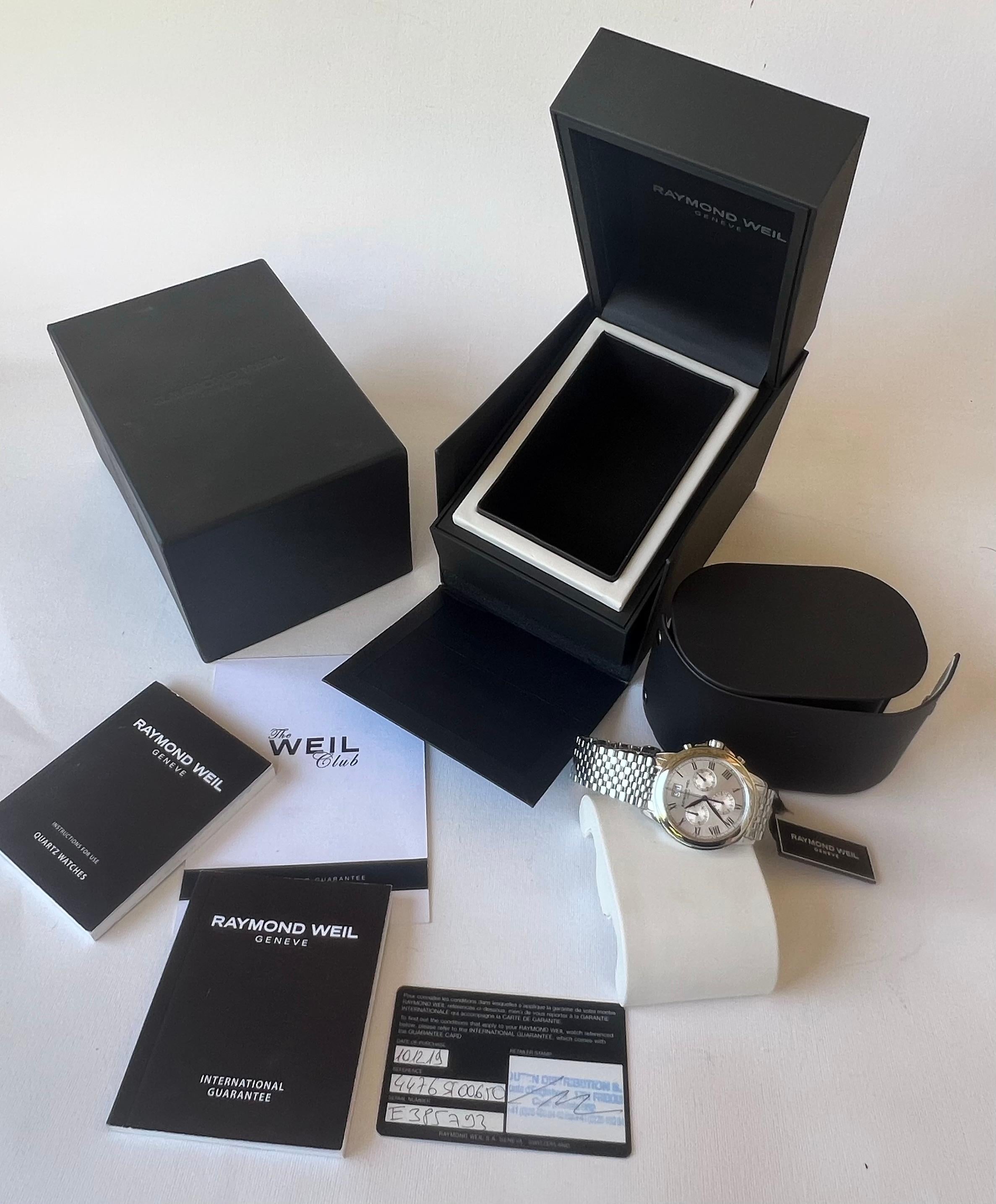Raymond Weil Tradition Chronograph 4476 Schweizer Uhr Full Set 4