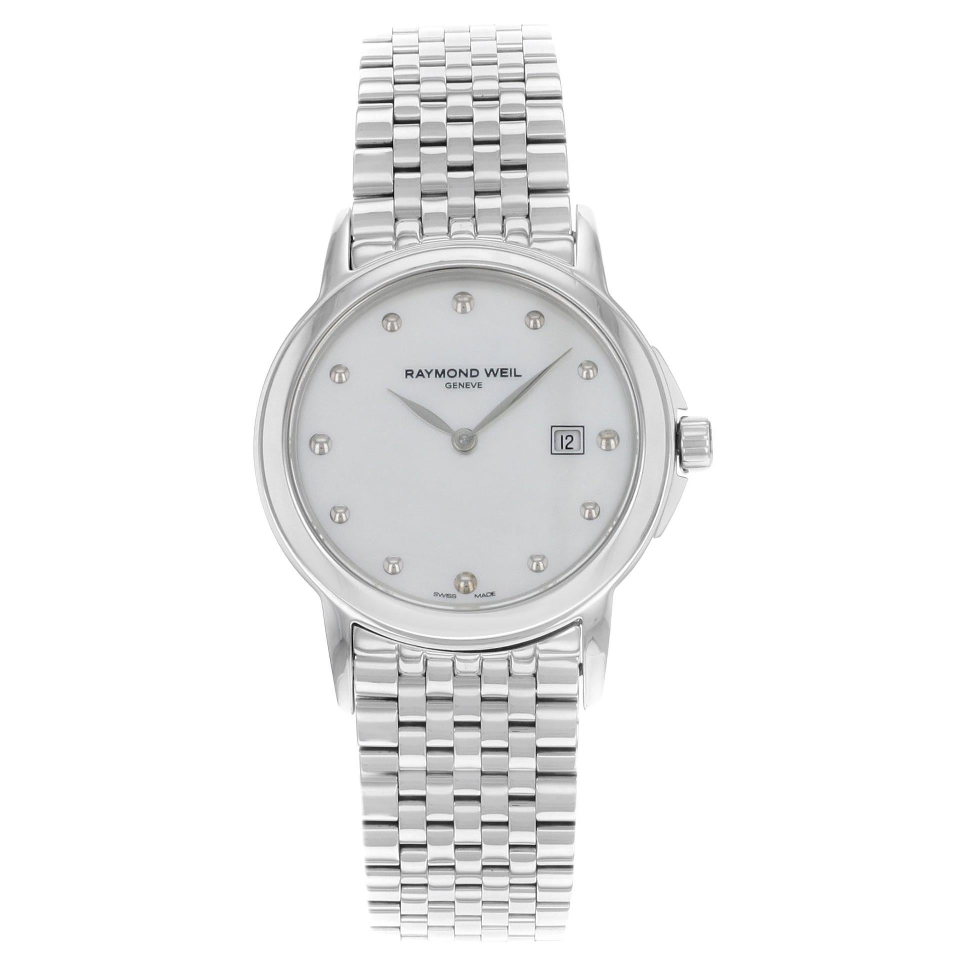 Raymond Weil Tradition MOP Stainless Steel Quartz Ladies Watch 5966-ST-97001