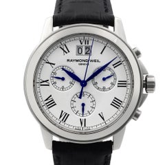 Raymond Weil Tradition Steel White Roman Dial Quartz Men’s Watch 4476-STC-00300