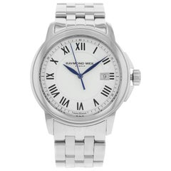 Raymond Weil Tradition White Dial Date Stainless Steel Men’s Watch 5578-ST-00300