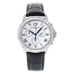 Raymond Weil Tradition White Roman Dial Steel Quartz Men's Watch 4476-STC-00300