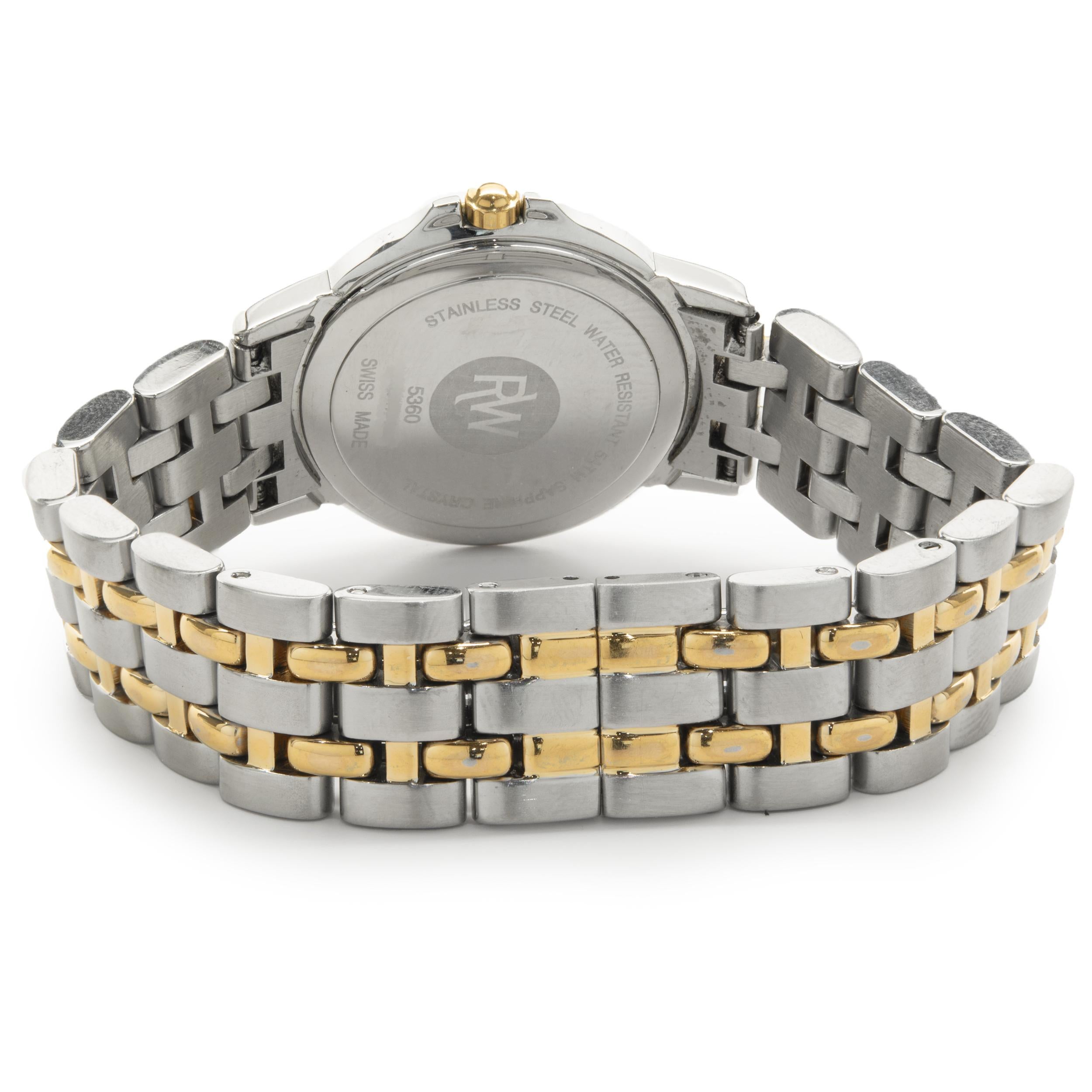 Zweifarbiger Tango aus Edelstahl von Raymond Weil im Zustand „Hervorragend“ in Scottsdale, AZ