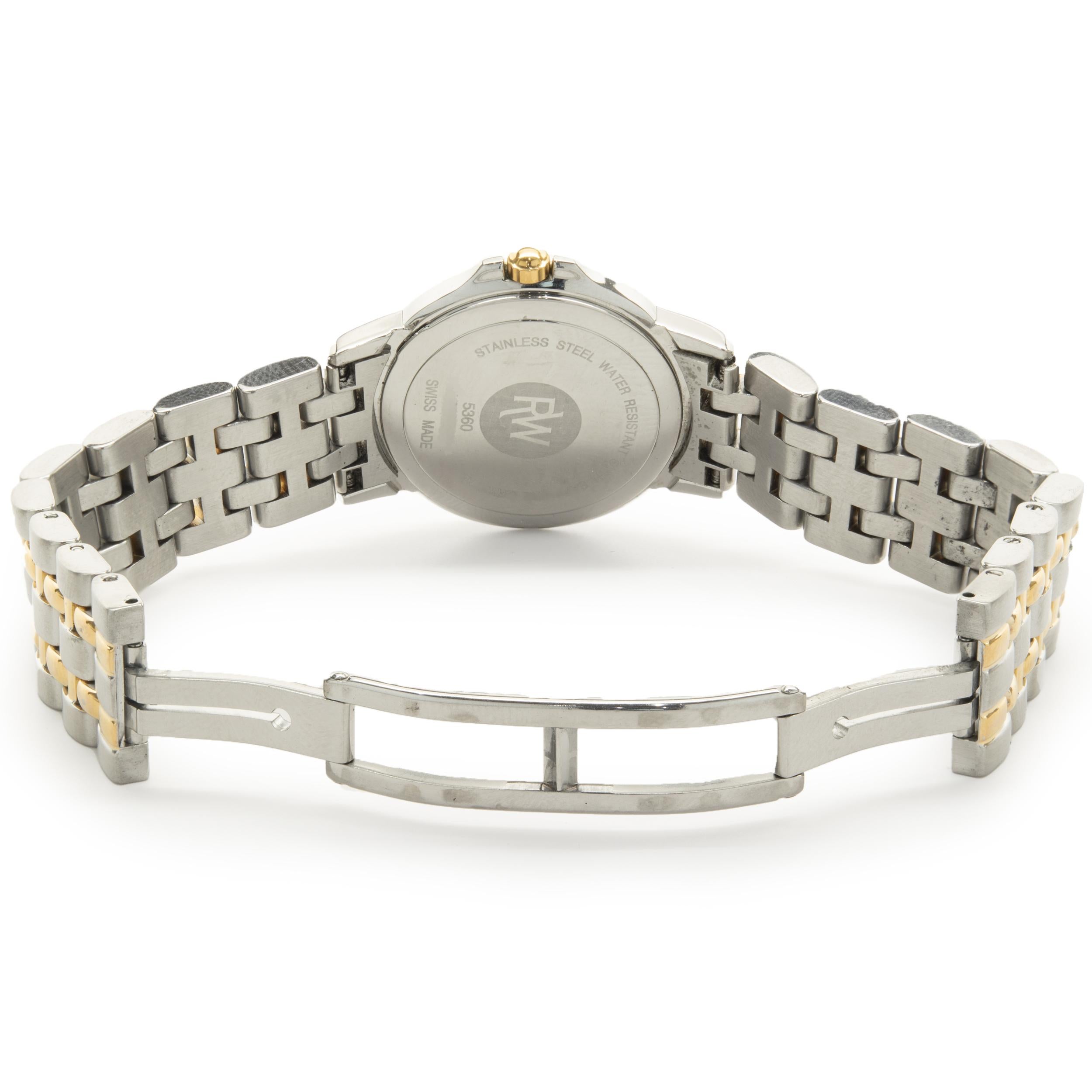 Zweifarbiger Tango aus Edelstahl von Raymond Weil Damen
