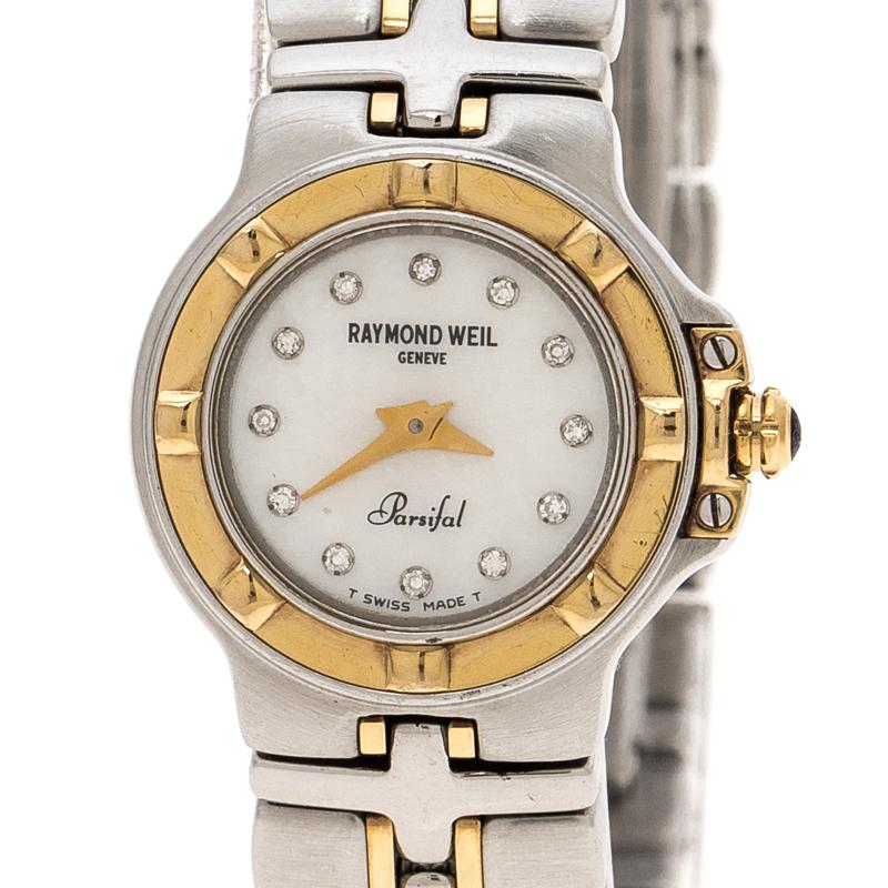 raymond weil mother of pearl watch