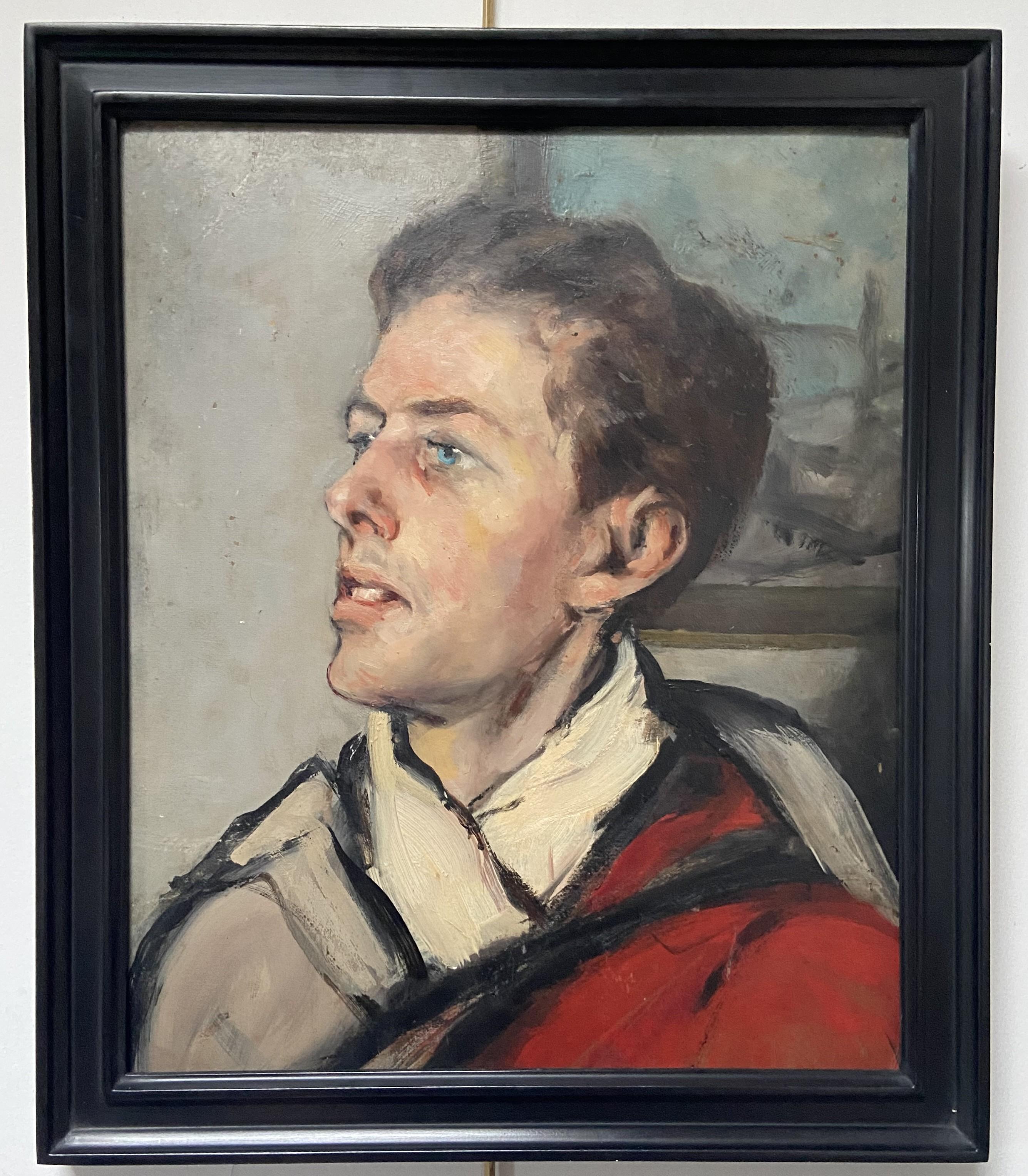 Raymond Woog (1875-1949) Portrait of a young man, oil 1