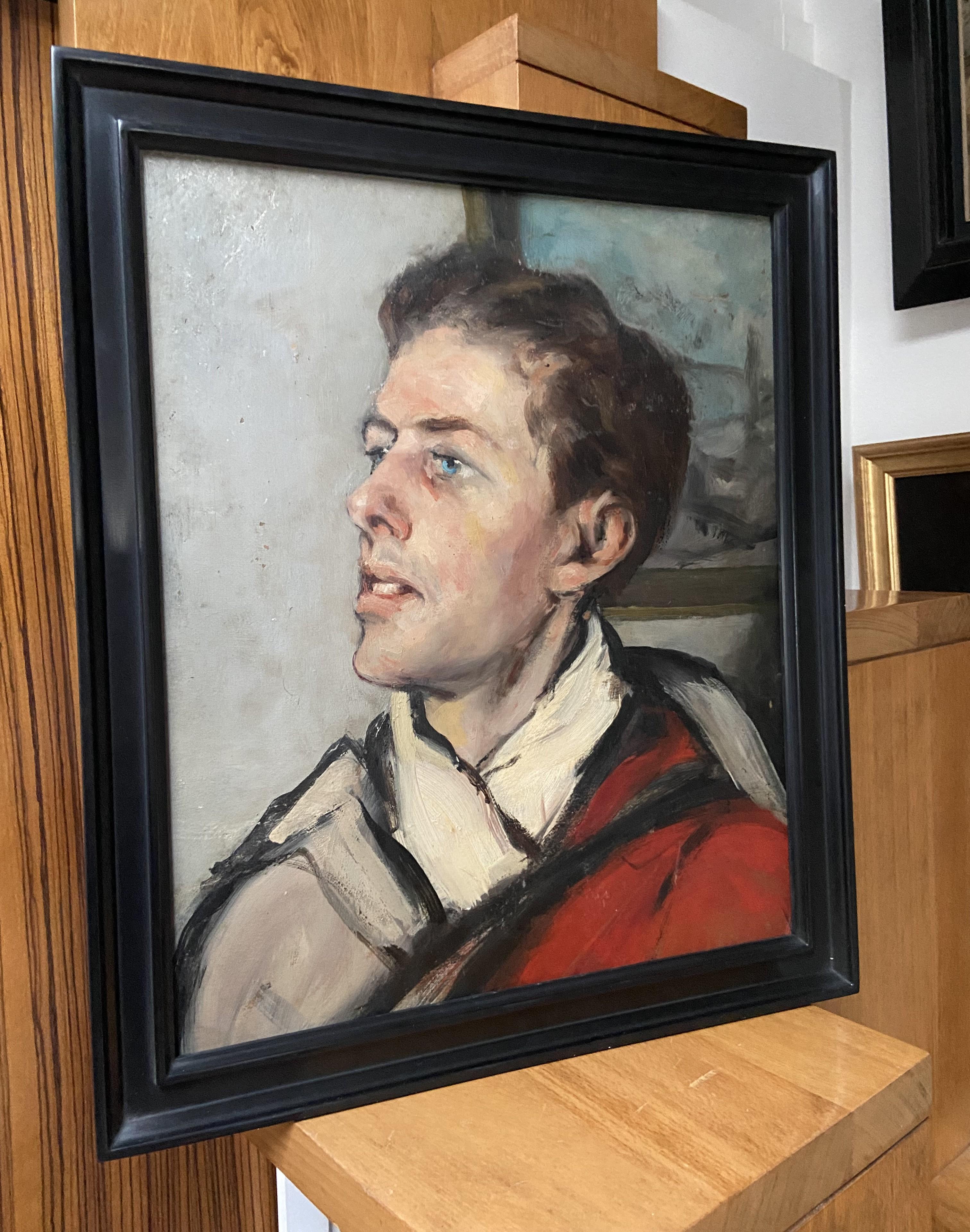 Raymond Woog (1875-1949) Portrait of a young man, oil 7