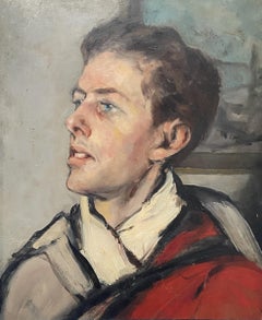 Raymond Woog (1875-1949) Portrait of a young man, oil