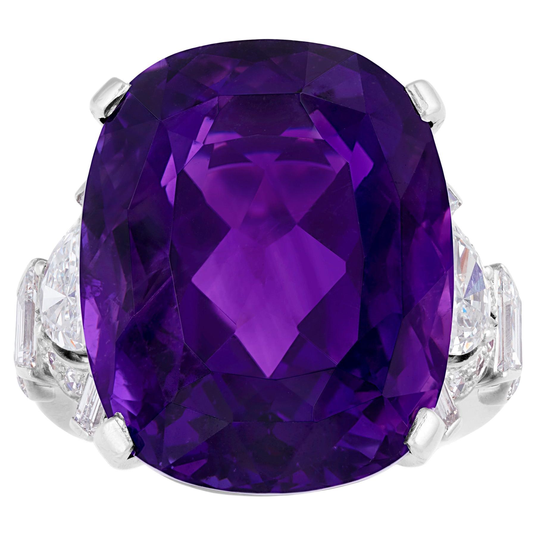 Raymond Yard Amethyst Ring, 27.62 Carats