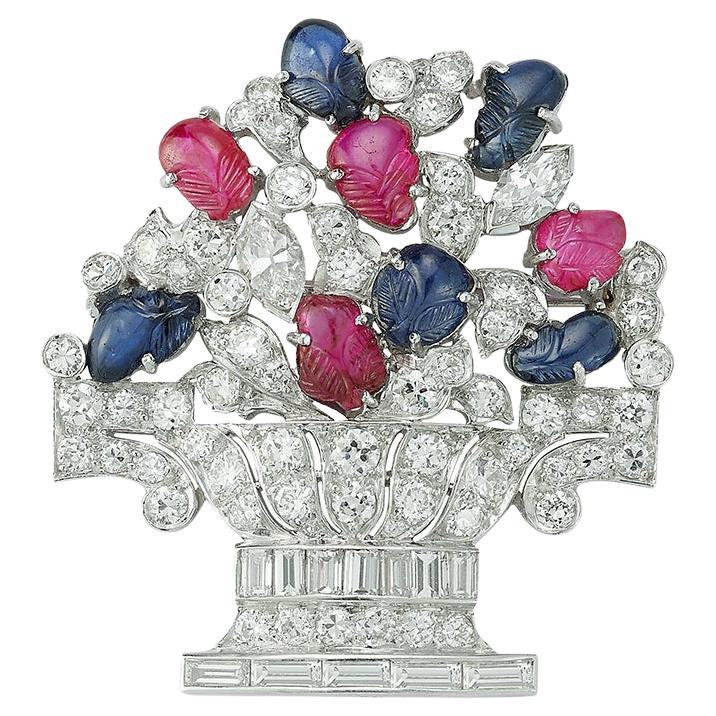 Raymond Yard Art Deco Tutti Frutti Broche