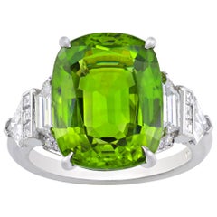Raymond Yard Peridot Ring, 9.96 Carat