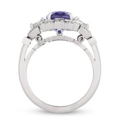 Anillo de zafiro púrpura Raymond Yard, 3,12 quilates