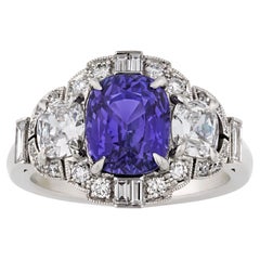 Anello con zaffiro viola Raymond Yard, 3,12 carati