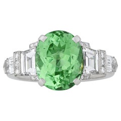 Unerhitzter grüner Paraiba-Ring von Raymond Yard, 3,65 Karat