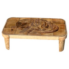 raymonde leduc ceramiste Table basse Raymonde Leduc Vallauris 1960