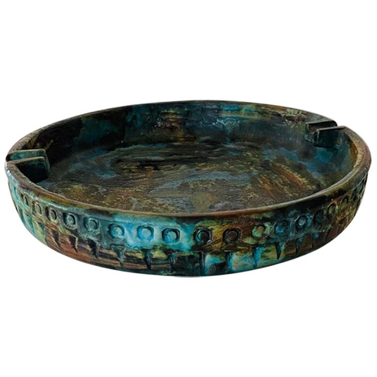 Raymor Bagni 1960s Sea Garden Glaze Vintage Posacenere Midcentury
