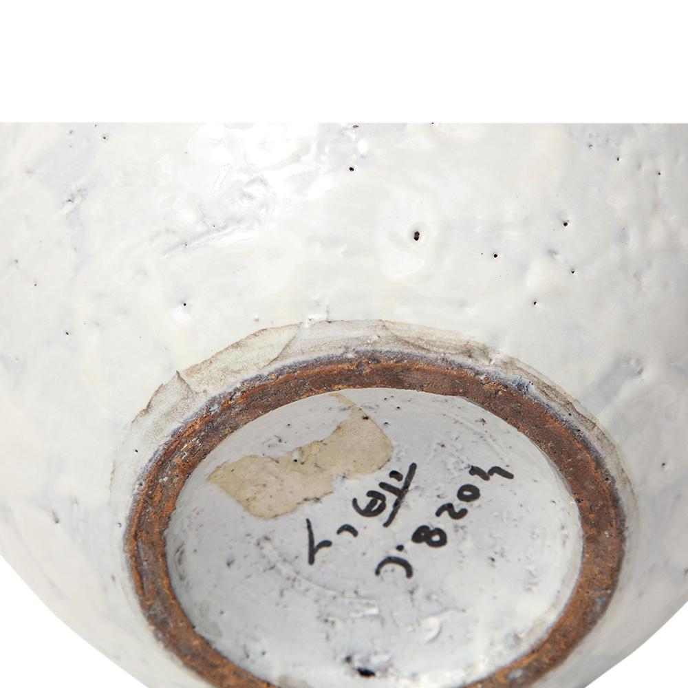 Weiße Kugelvase von Raymor Bitossi, Keramik, signiert im Angebot 10