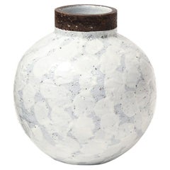 Retro Raymor Bitossi White Ball Vase, Ceramic, Signed