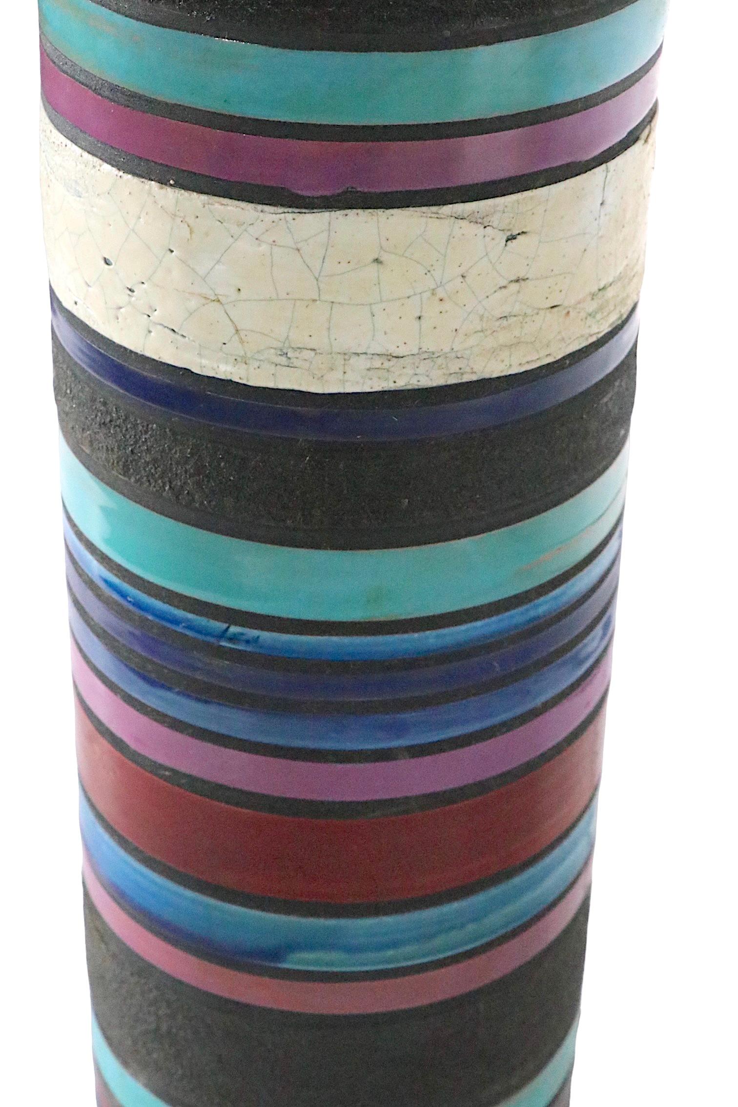 Italian Raymor Cambogia Table Lamp by Aldo Londi for Bitossi, Imported by Raymor, 1950s