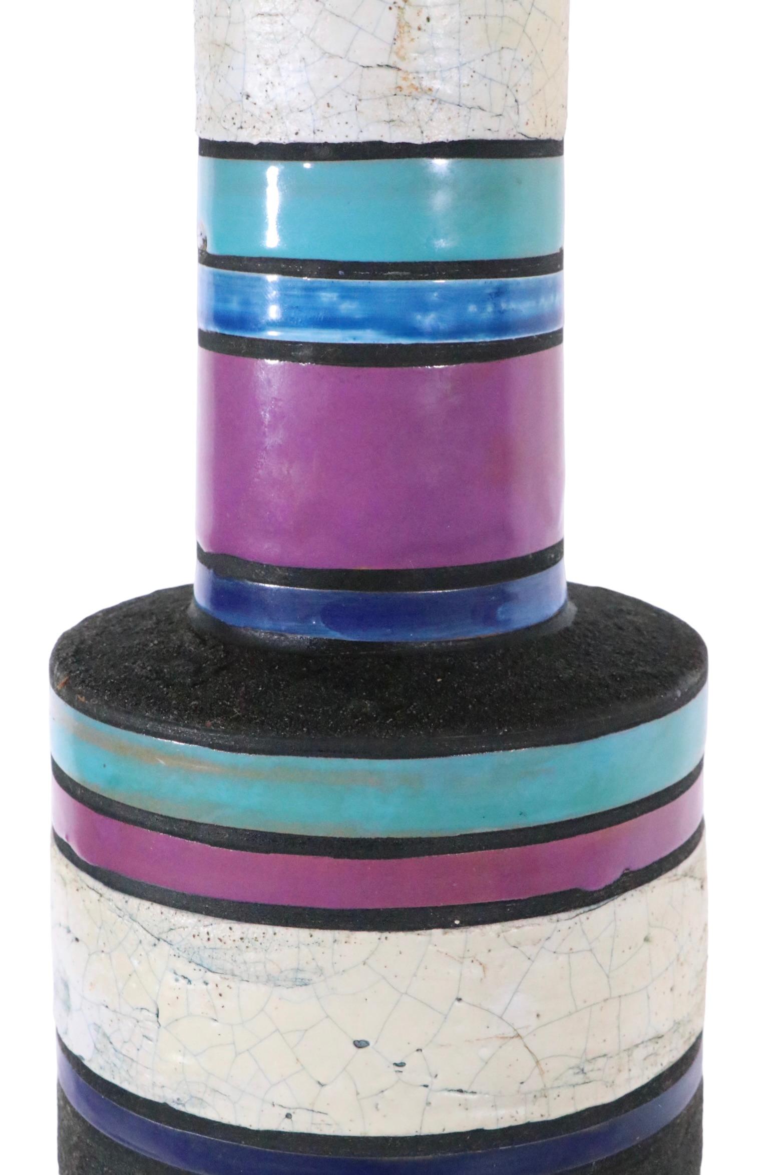 Raymor Kambogia  Tischlampe von Aldo Londi für Bitossi, importiert von Raymor  1950s (Keramik) im Angebot
