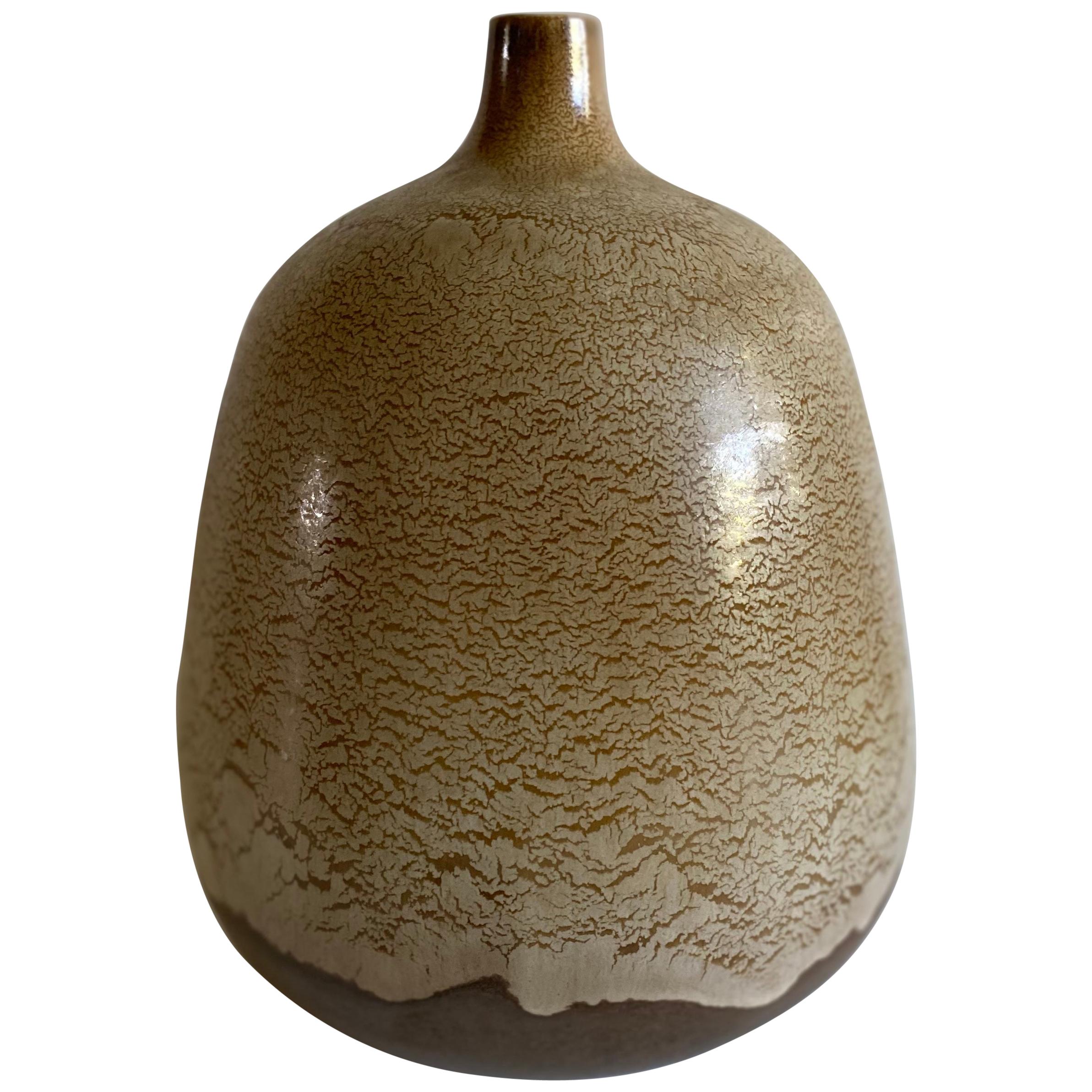 Raymor Earthone Modernist Ceramic Vase by Alvino Bagni For Sale