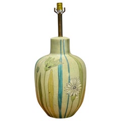 Raymor Hand Painted Ceramic Table Lamp