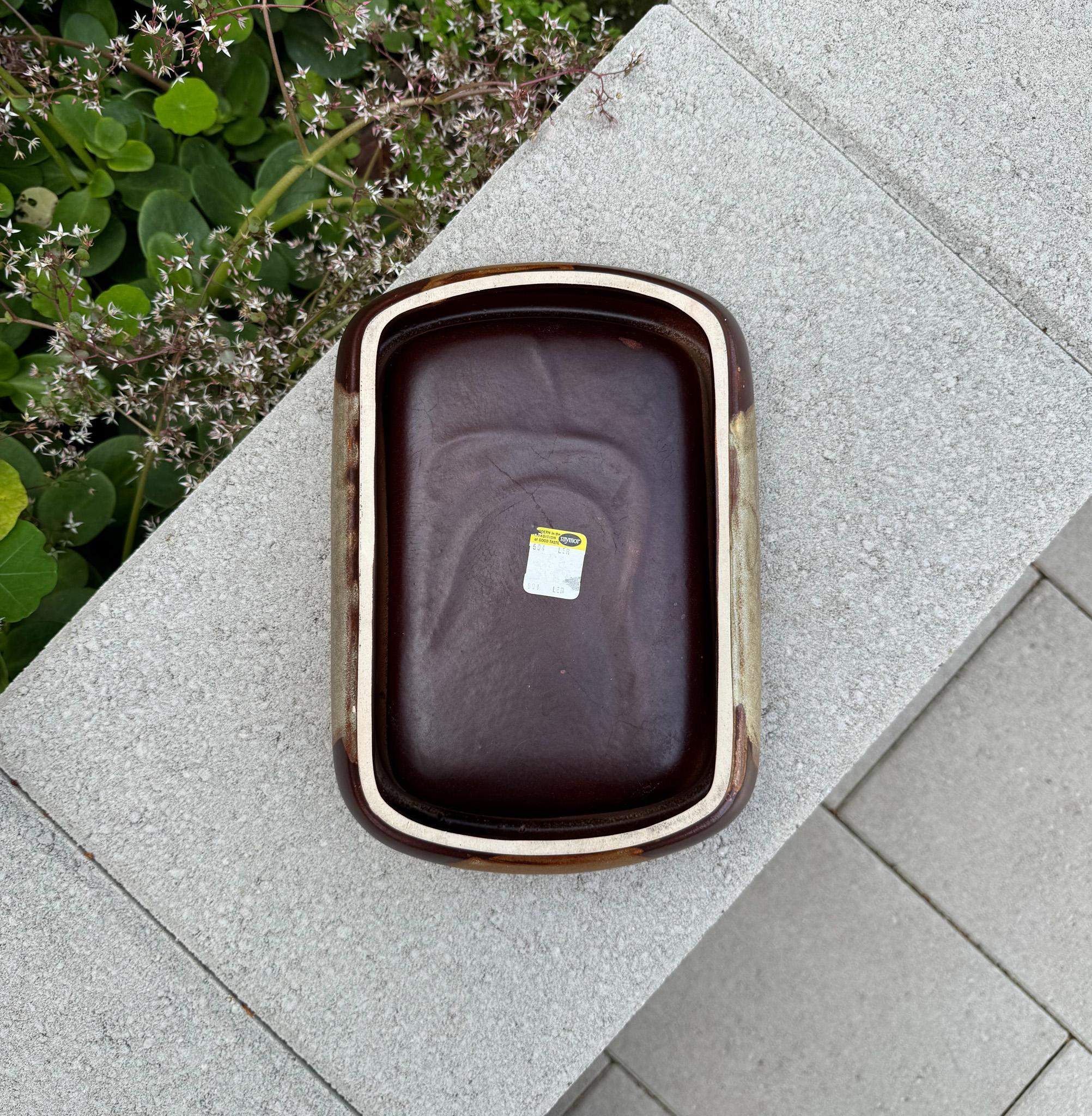 Bol attrape-tout rectangulaire en céramique italienne Raymor, Italie, vers 1960 en vente 9
