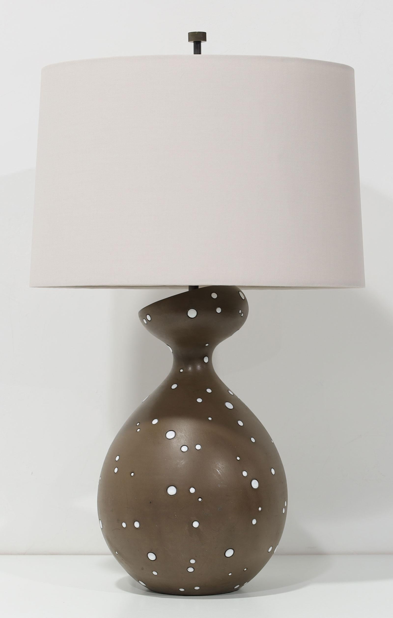 Raymor Italian Ceramic Table Lamp, 1978 For Sale 1
