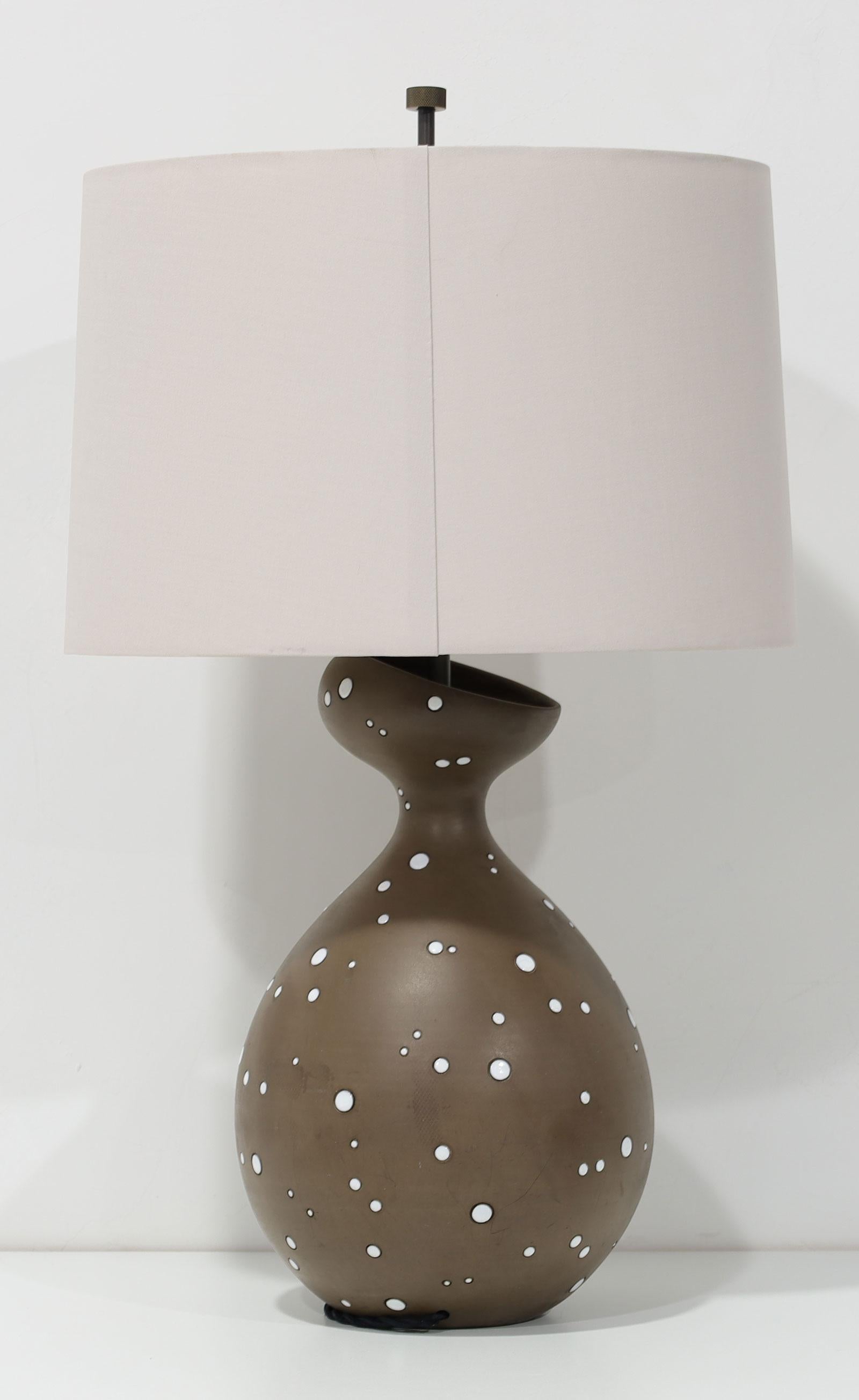 Raymor Italian Ceramic Table Lamp, 1978 For Sale 2