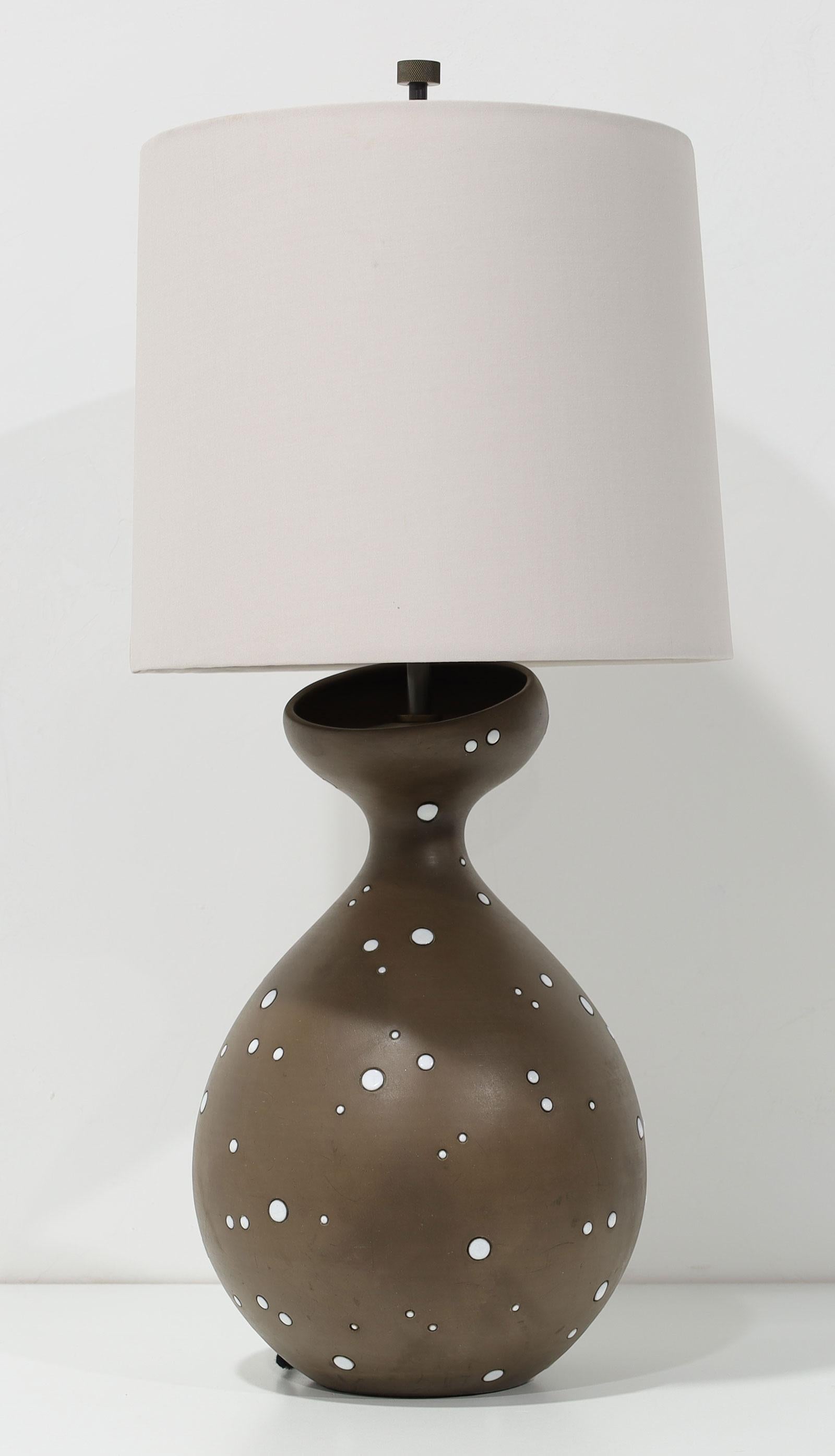 Raymor Italian Ceramic Table Lamp, 1978 For Sale 3