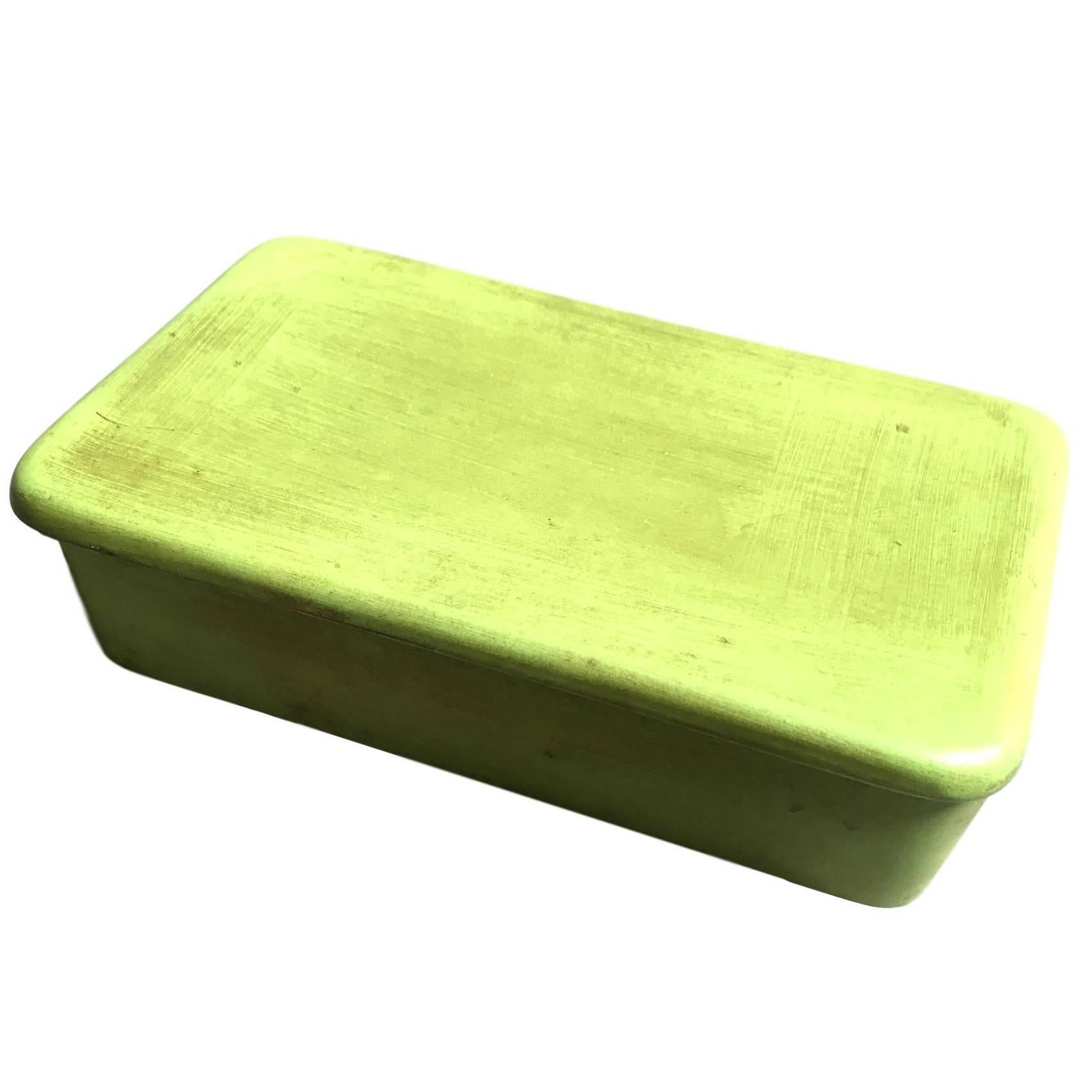 Raymor Lime Green Ceramic Box