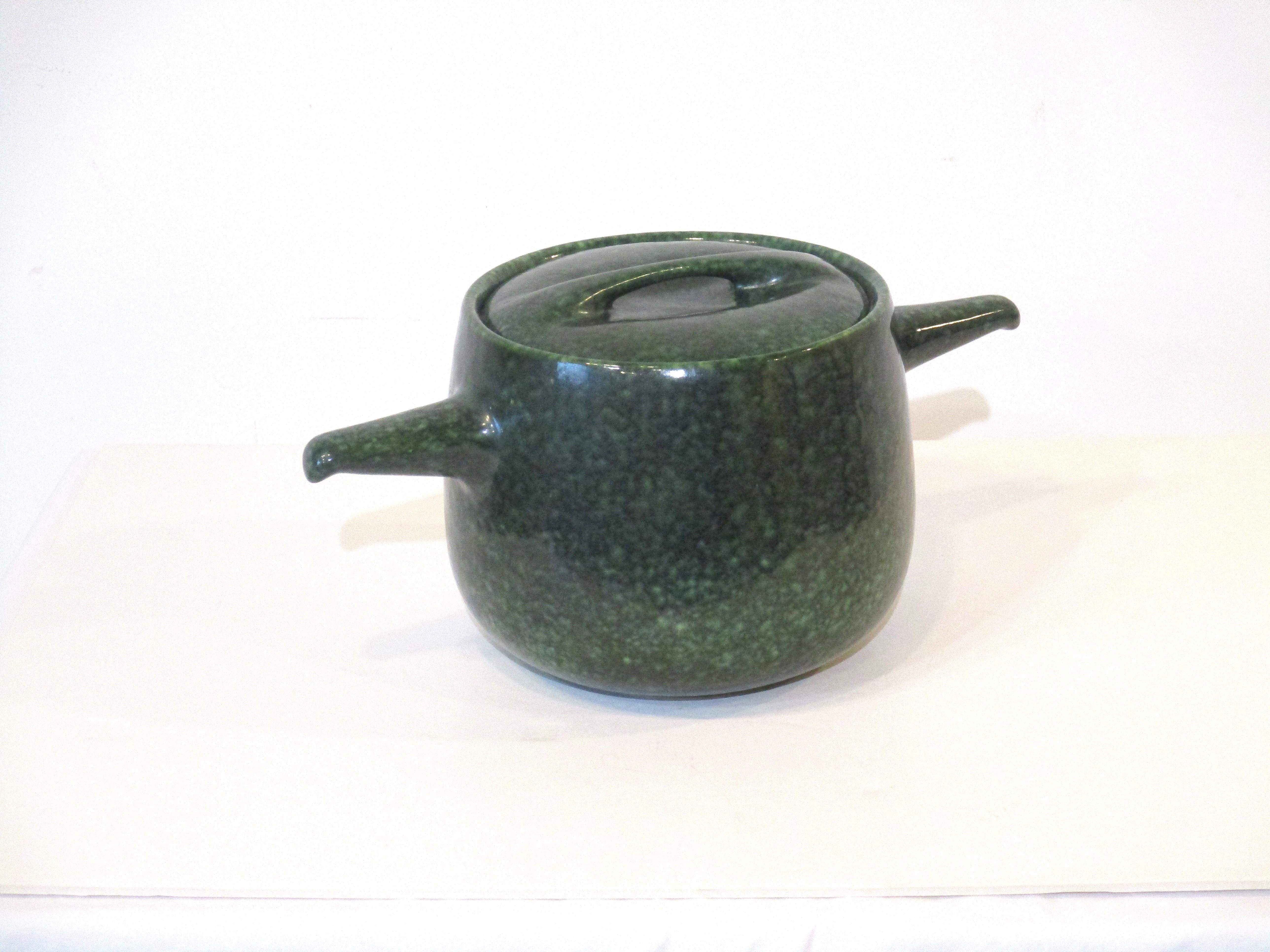Raymor / Roseville Frog Skin Pottery Tureen  For Sale 5